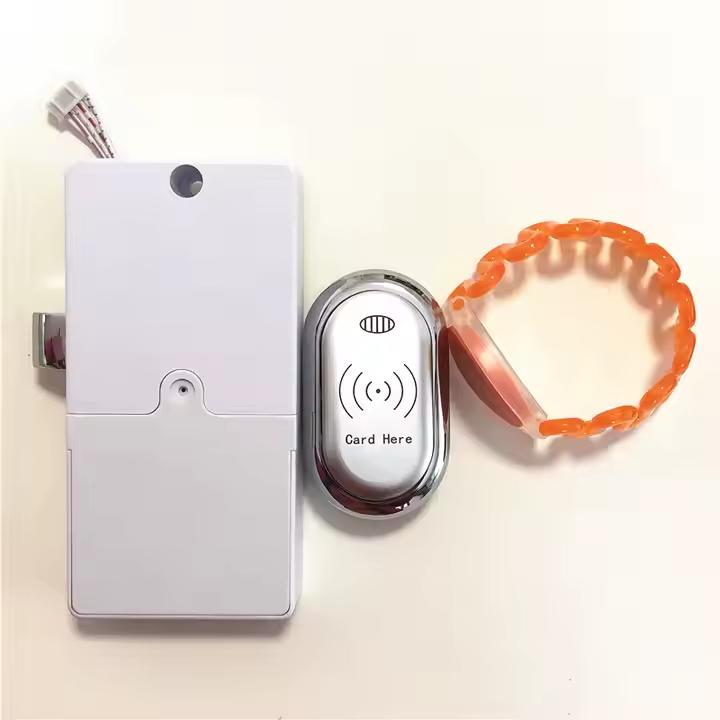 PK-1 RFID smart locker lock in gold and silver finish