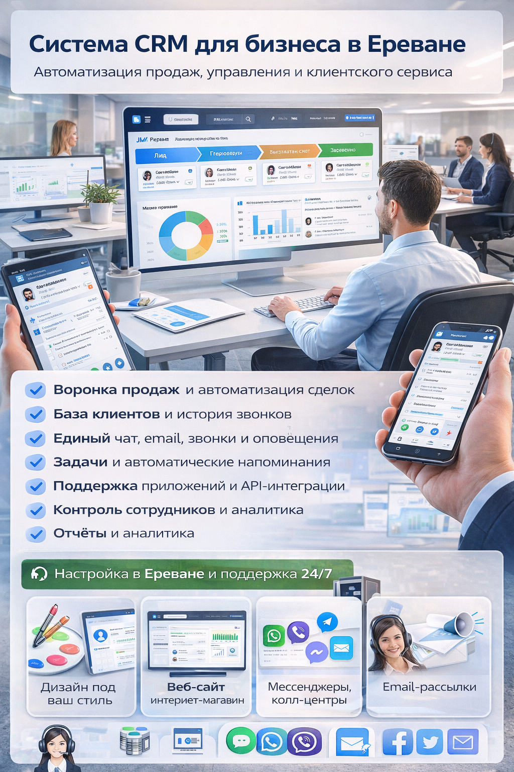 Employee time tracking system in Yerevan with turnstiles, Face ID, RFID and access control solution