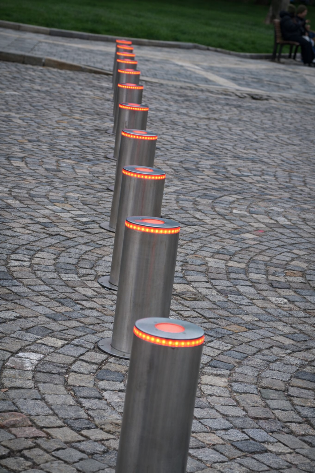Vehicle access control bollards in Yerevan automatic security system