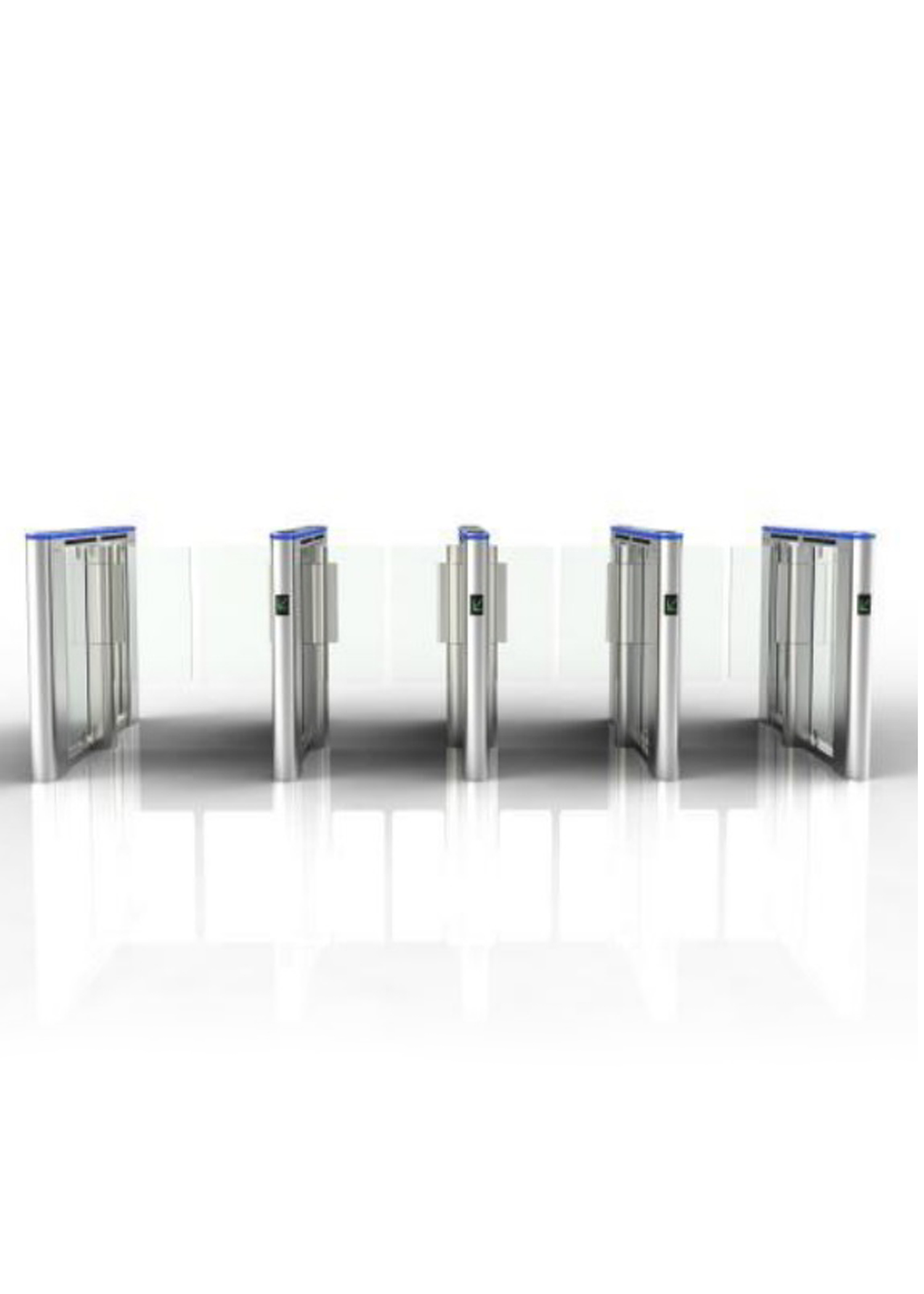Speed gate turnstile with brushless servo motor and stainless steel body